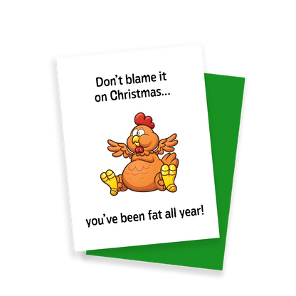 Don't blame it on Christmas